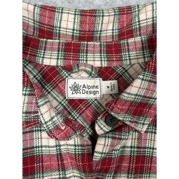 Alpine Design Womens Size M Hike Midweight Plaid Flannel Shirt NWT - Picture 3 of 11